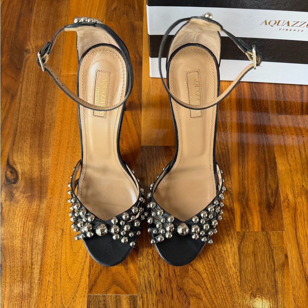 Aquazzura Bon Bon Sandals 105 – Black Nappa
Size 39 - Picture 2 of 6